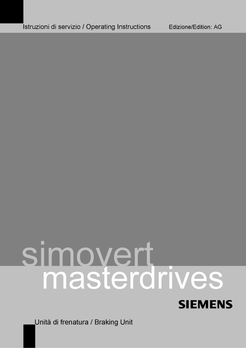 Siemens SIMOVERT MASTERDRIVES 6SE70 C.87-2DA0 Series User manual