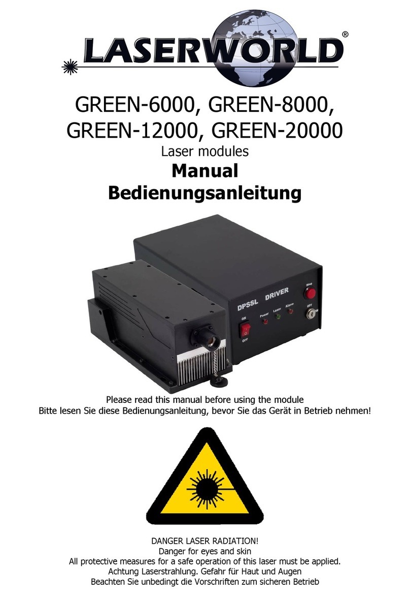 Laserworld GREEN-6000 manual