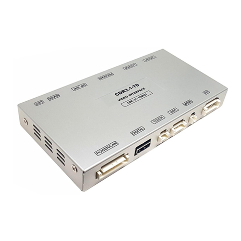 GU Electronic Porsche CDR3.1 TD manual