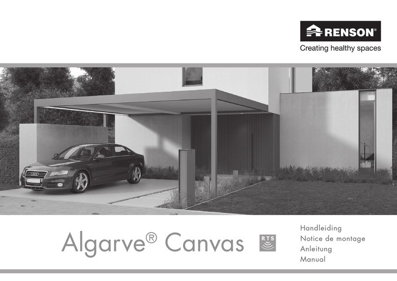 Renson Algarve Canvas User manual Renson Algarve Canvas User manual