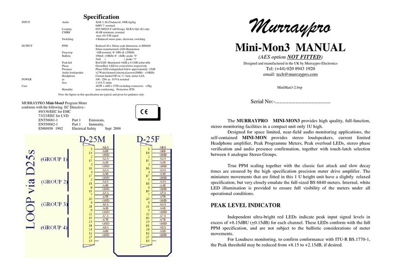 Murraypro Mini-Mon3 manual