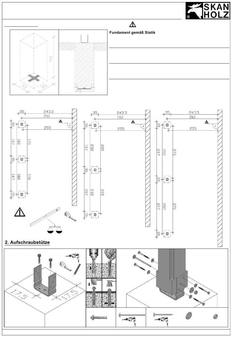 Skanholz Tiefe 300cm Assembly instructions