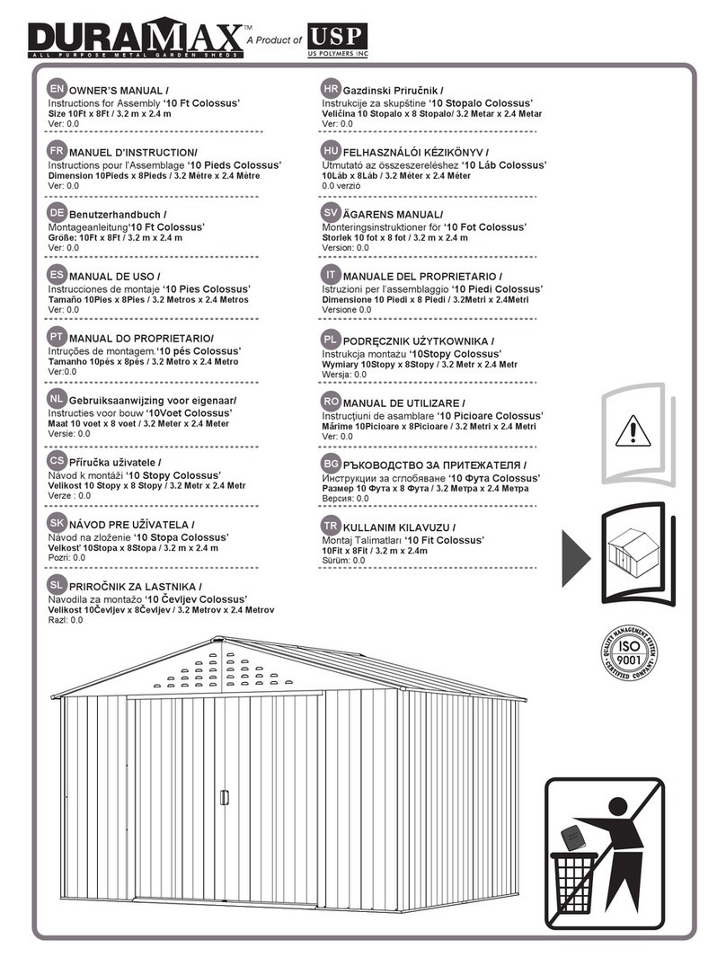 USP DURAMAX 10 Ft WoodSide Owner's manual/ instructions for assembly