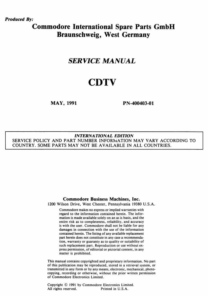 Commodore CDTV User manual