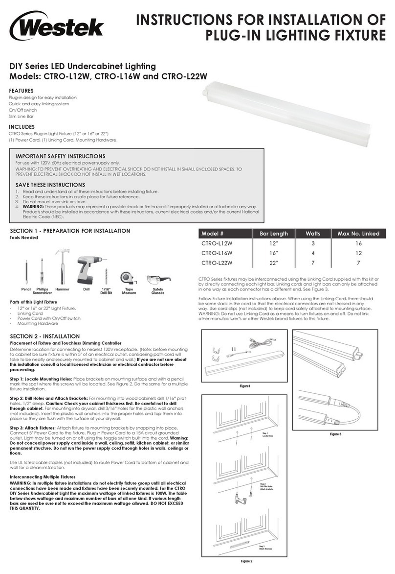AmerTac WESTEK DIY Series Instructions for installation