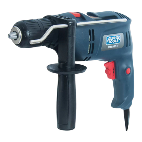 Alpha tools SBM 650 E operating instructions