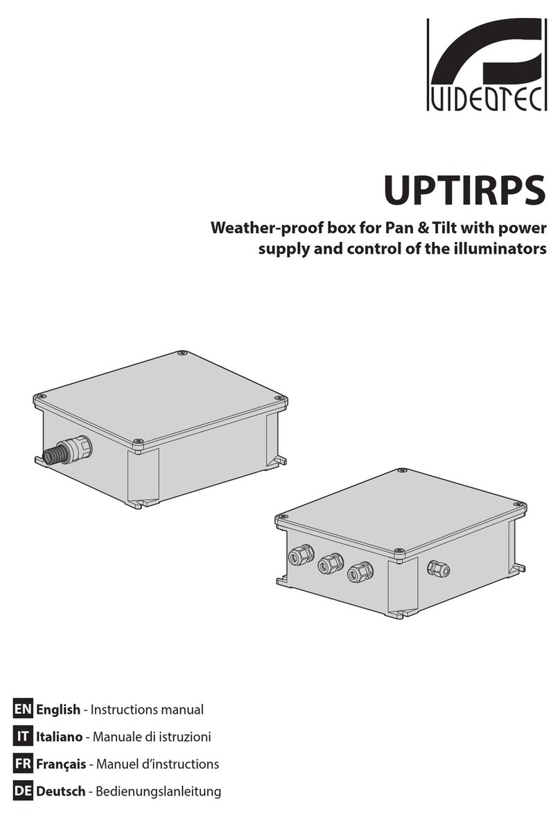 Videotec UPTIRPS instruction manual