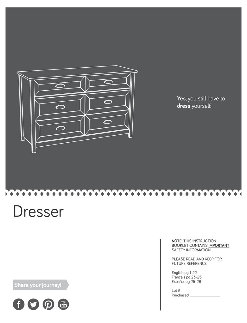 Zanzini Dresser User manual Zanzini Dresser User manual