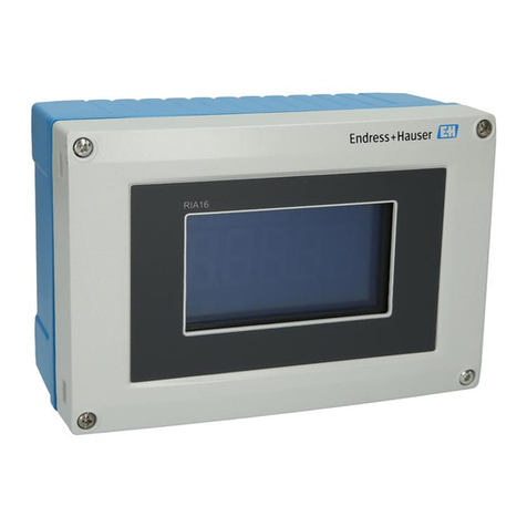 Endress+Hauser RIA16 Brief operating instructions