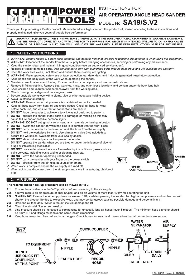Sealey SA19/S.V2 instructions