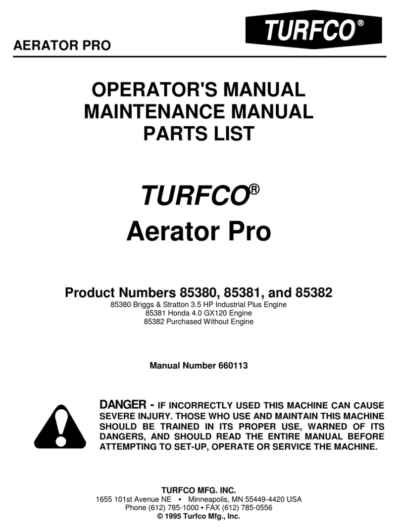 TURFCO Aerator Pro User manual