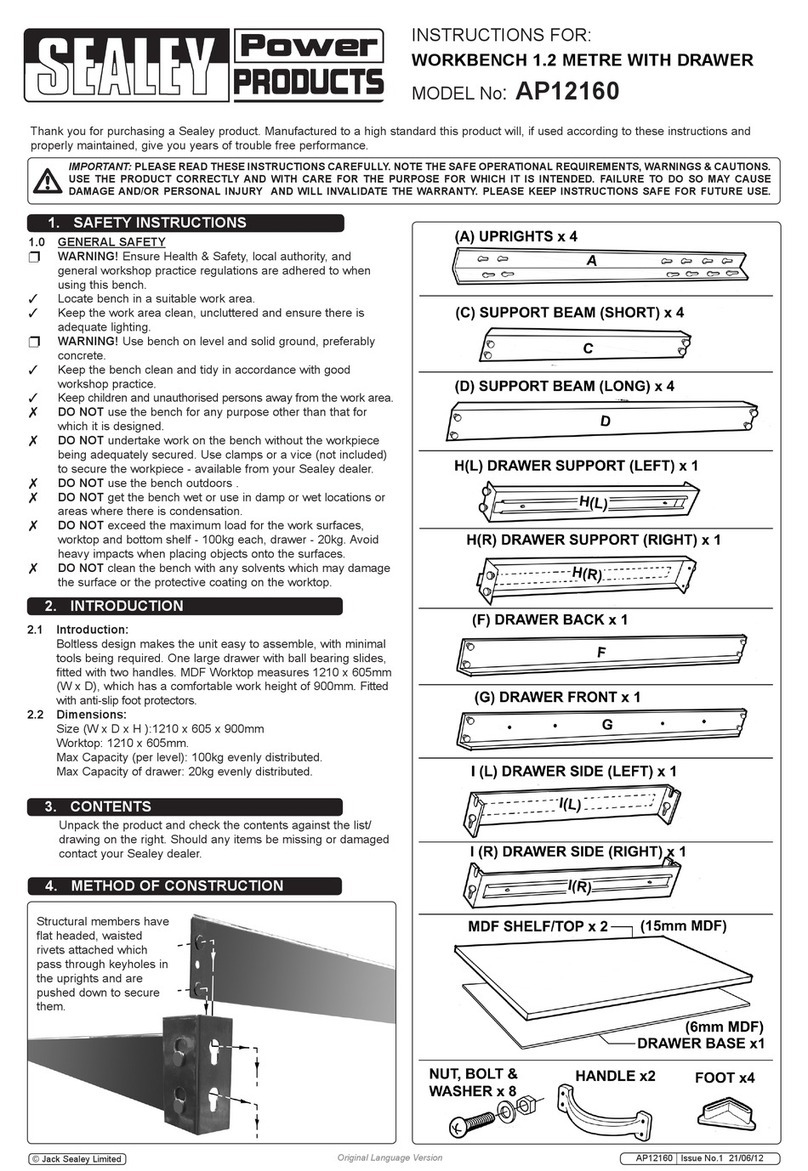 Sealey AP12160 instructions