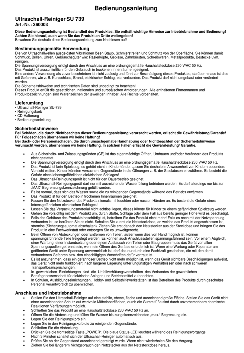 IVT SU 739 operating instructions