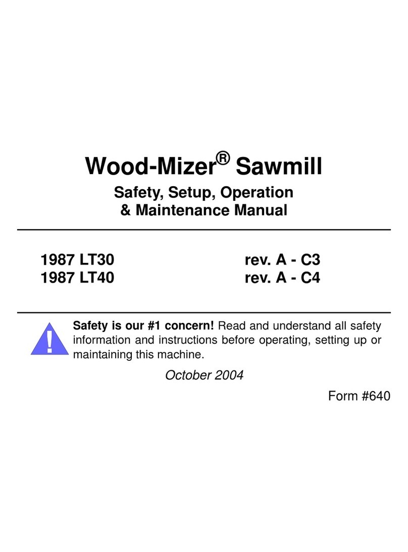 woodmizer 1987 LT30 Manual instruction