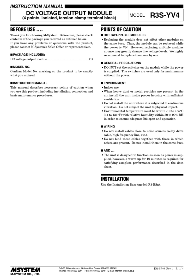 M-system R3S-YV4 User manual