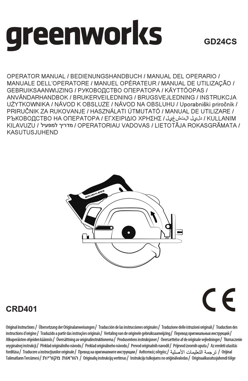 GreenWorks GD24CS Operator's manual
