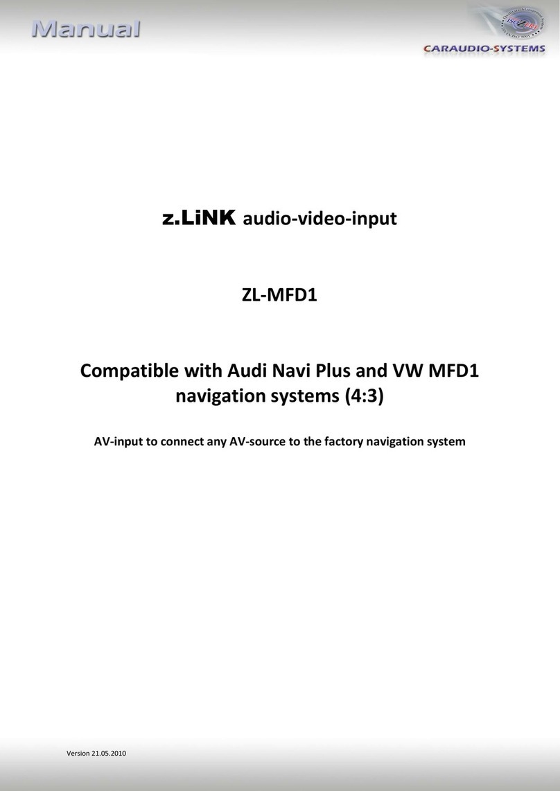Caraudio-Systems z.LiNK ZL-MFD1 User manual
