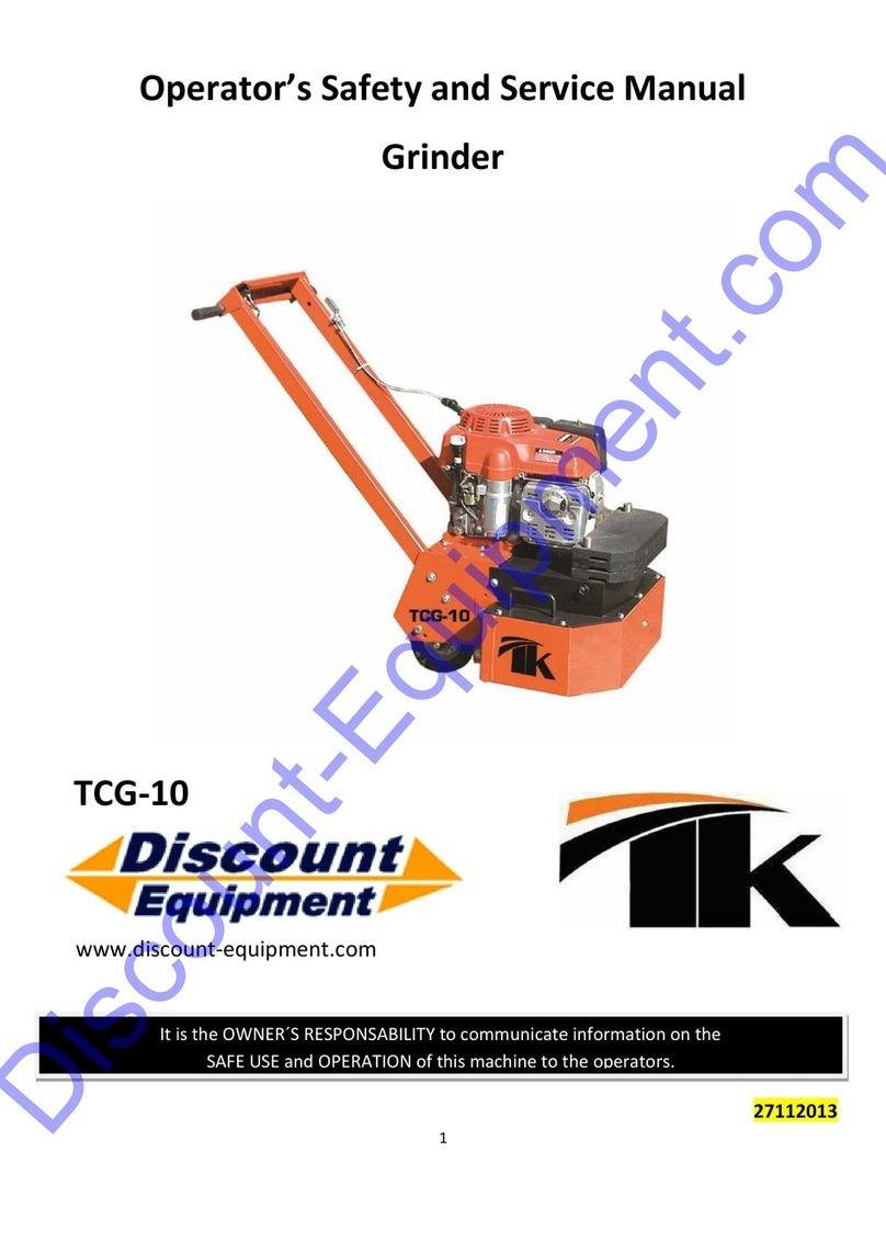 TK TCG-10 Operator's safety and service manual