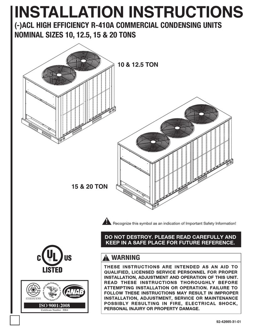ClimateMaster ACL2120CAZ installation instructions