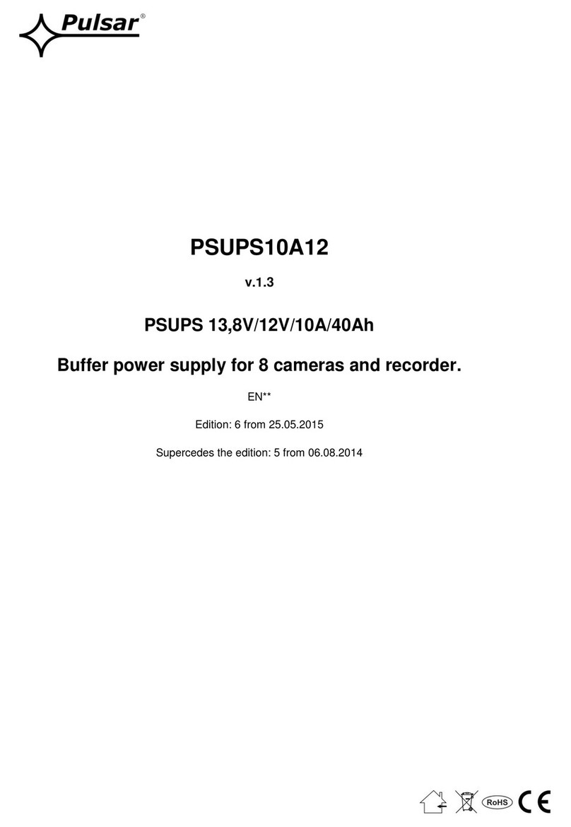 Pulsar PSUPS10A12 User manual