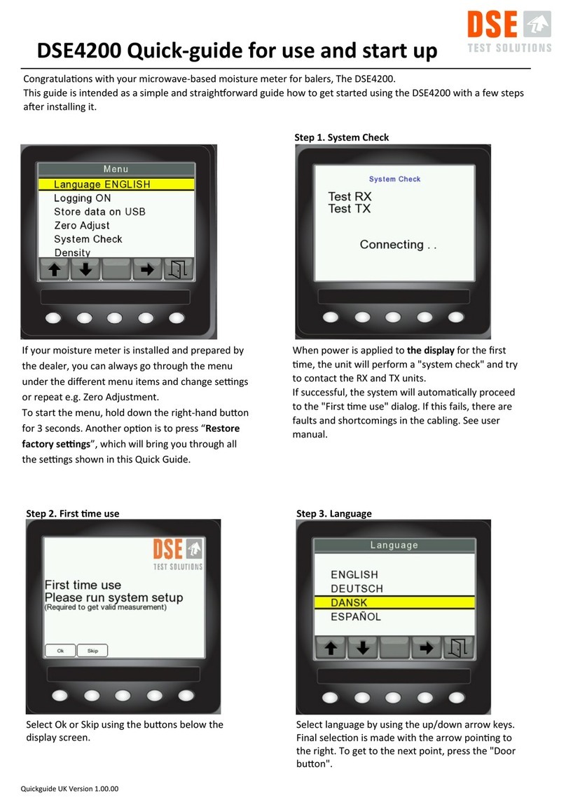 DSE DSE4200 Quick-Guide for Use and Start Up