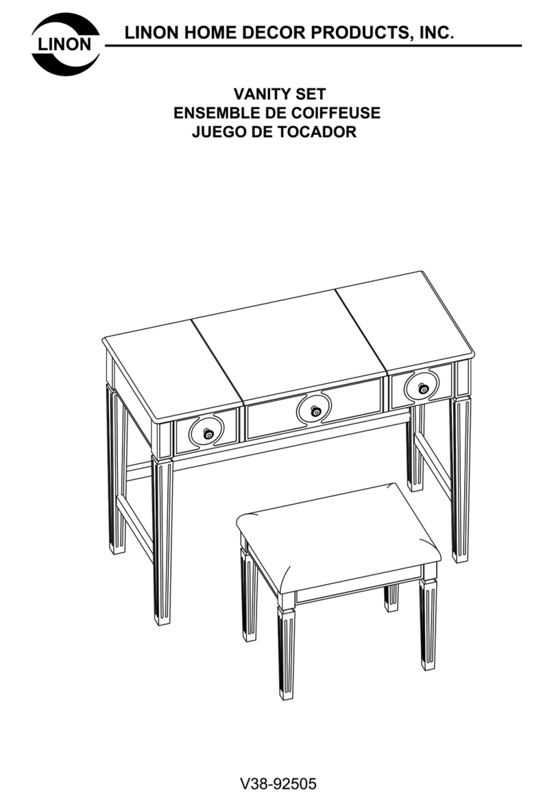 Linon V38-92505 User manual Linon V38-92505 User manual