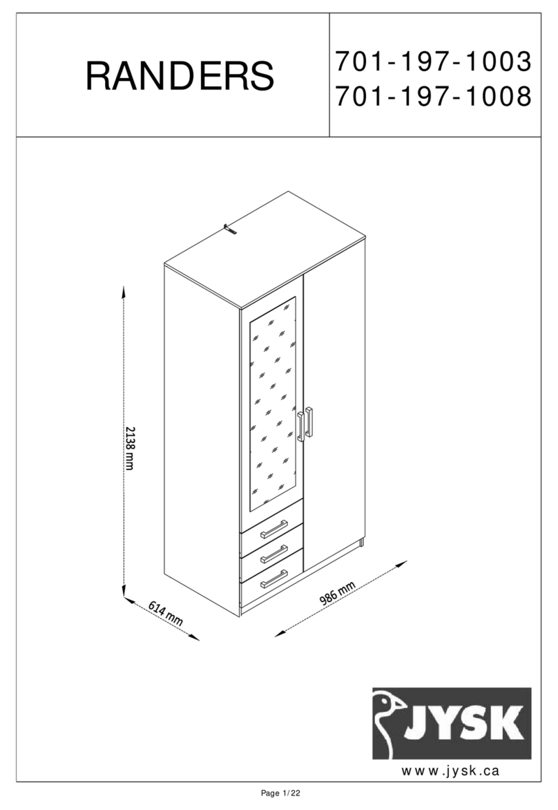 Jysk RANDERS 701-197-1003 Assembly instructions