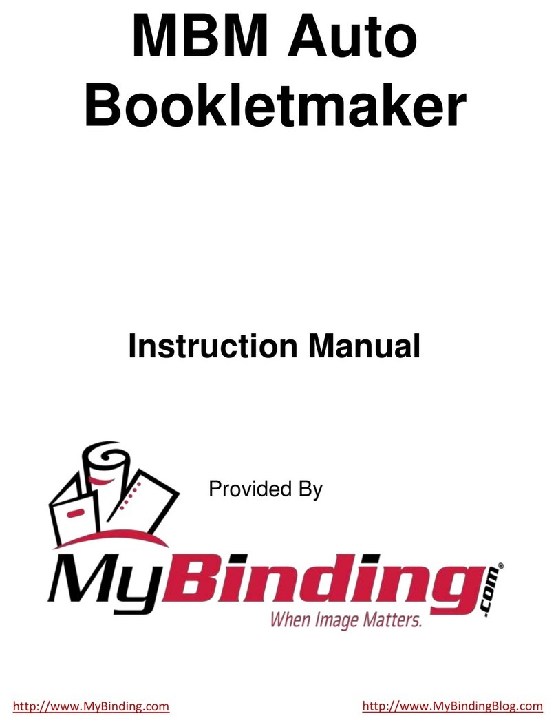 MyBinding MBM 87M instruction manual