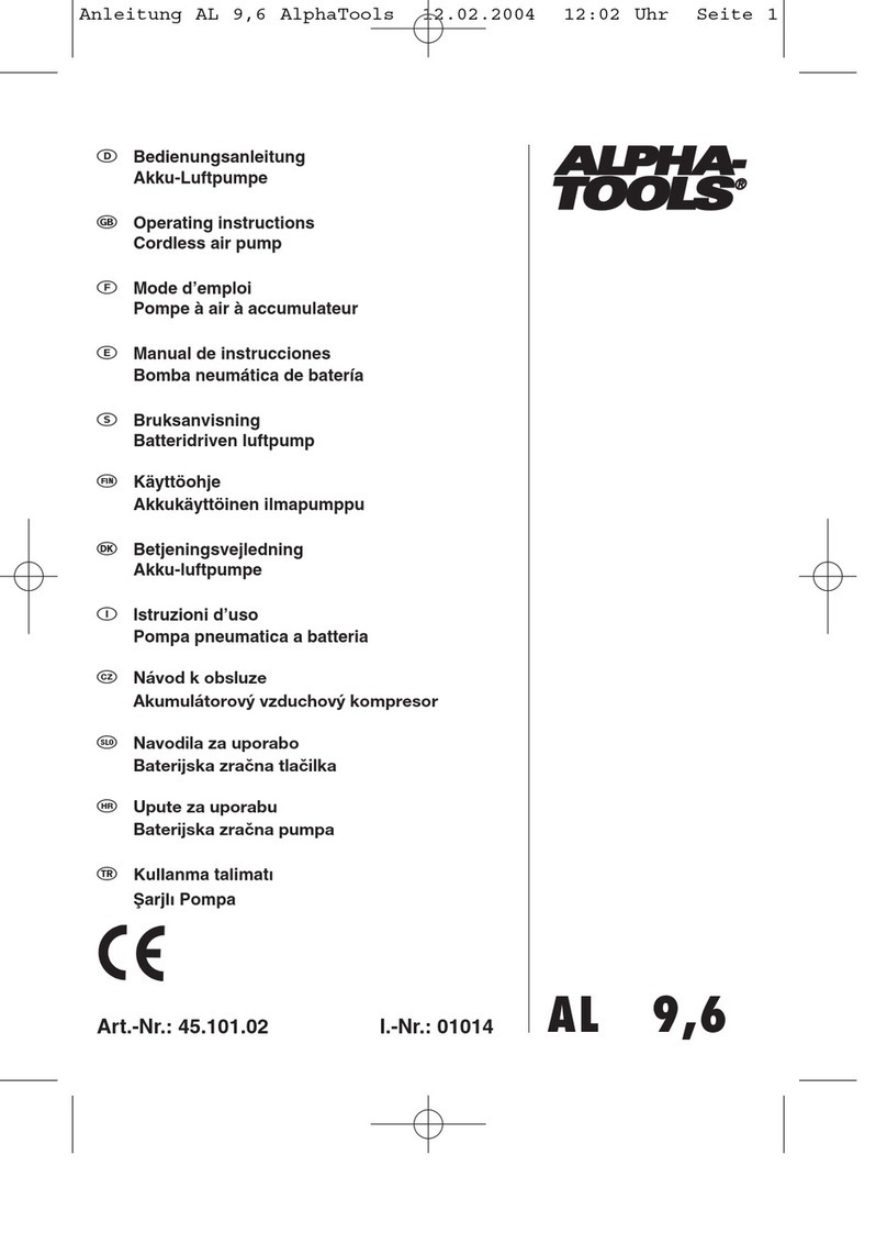 Alpha tools AL 9,6 User manual