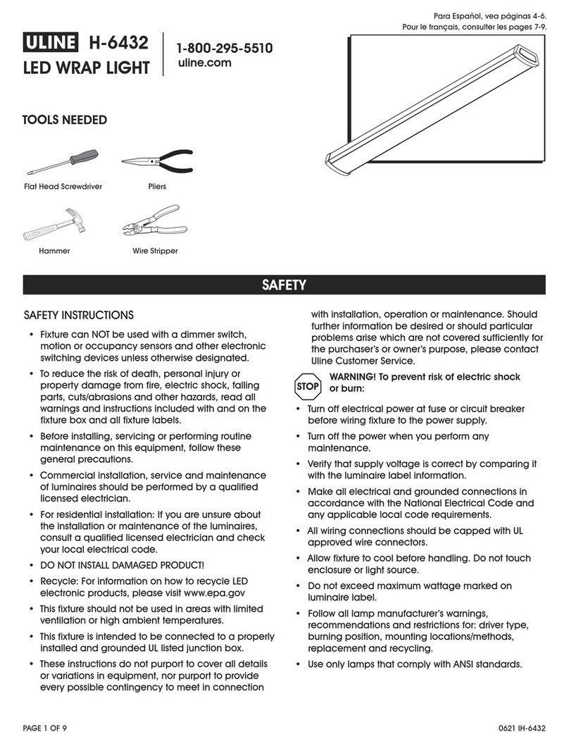 U-Line H-6432 Safety instructions