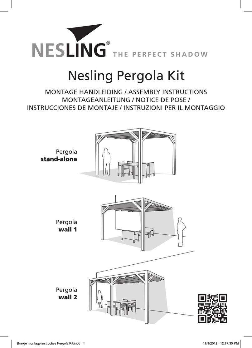 NESLING Nesling Pergola stand-alone Assembly instructions NESLING Nesling Pergola stand-alone Assembly instructions