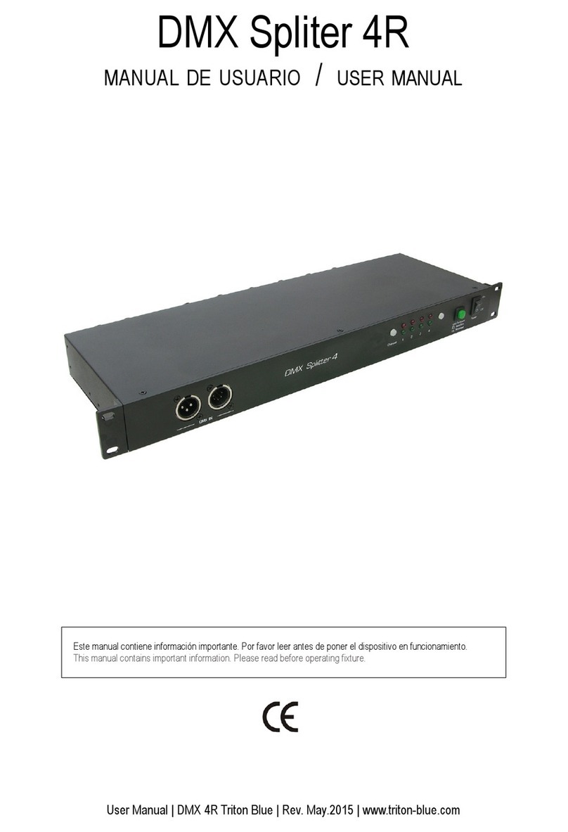 Triton Blue DMX Spliter 4R User manual