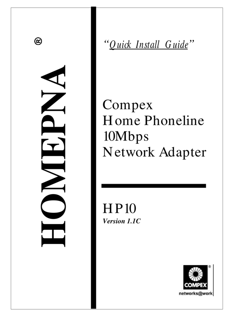 Compex HOMEPNA HP10 Quick install guide