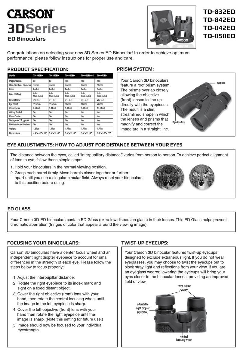 Carson TD-832ED User manual Carson TD-832ED User manual
