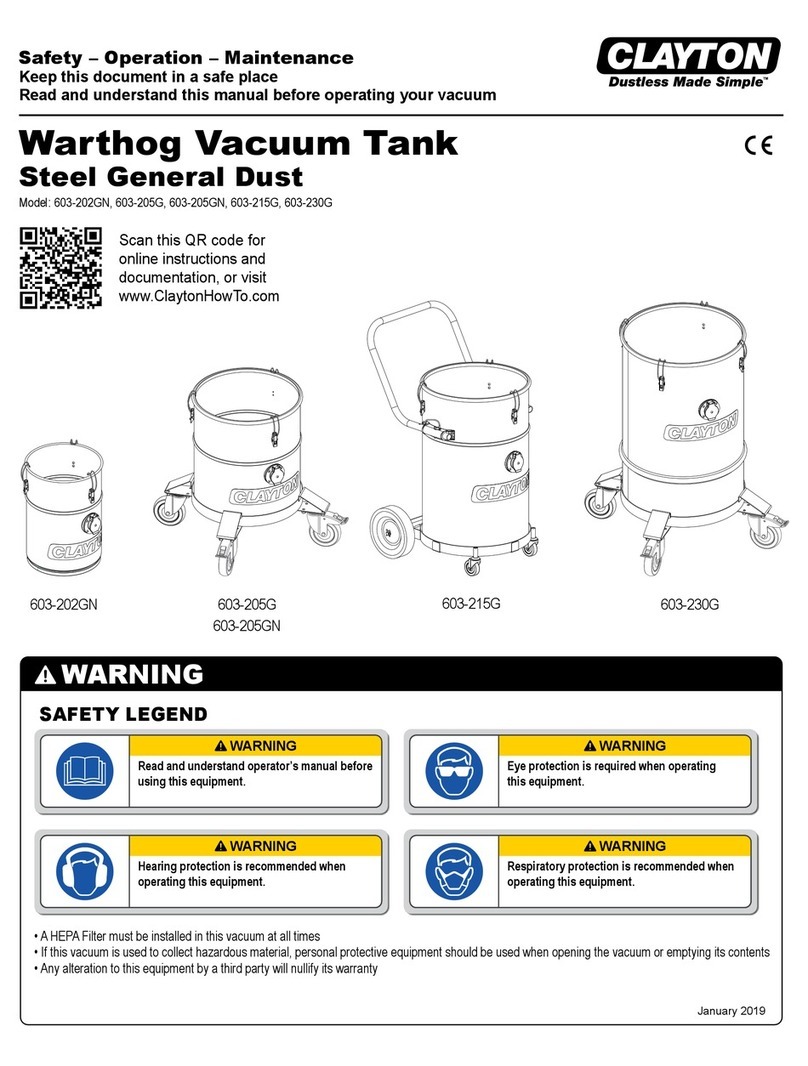 Clayton Warthog 603-202GN Safety, Operation & Maintenance