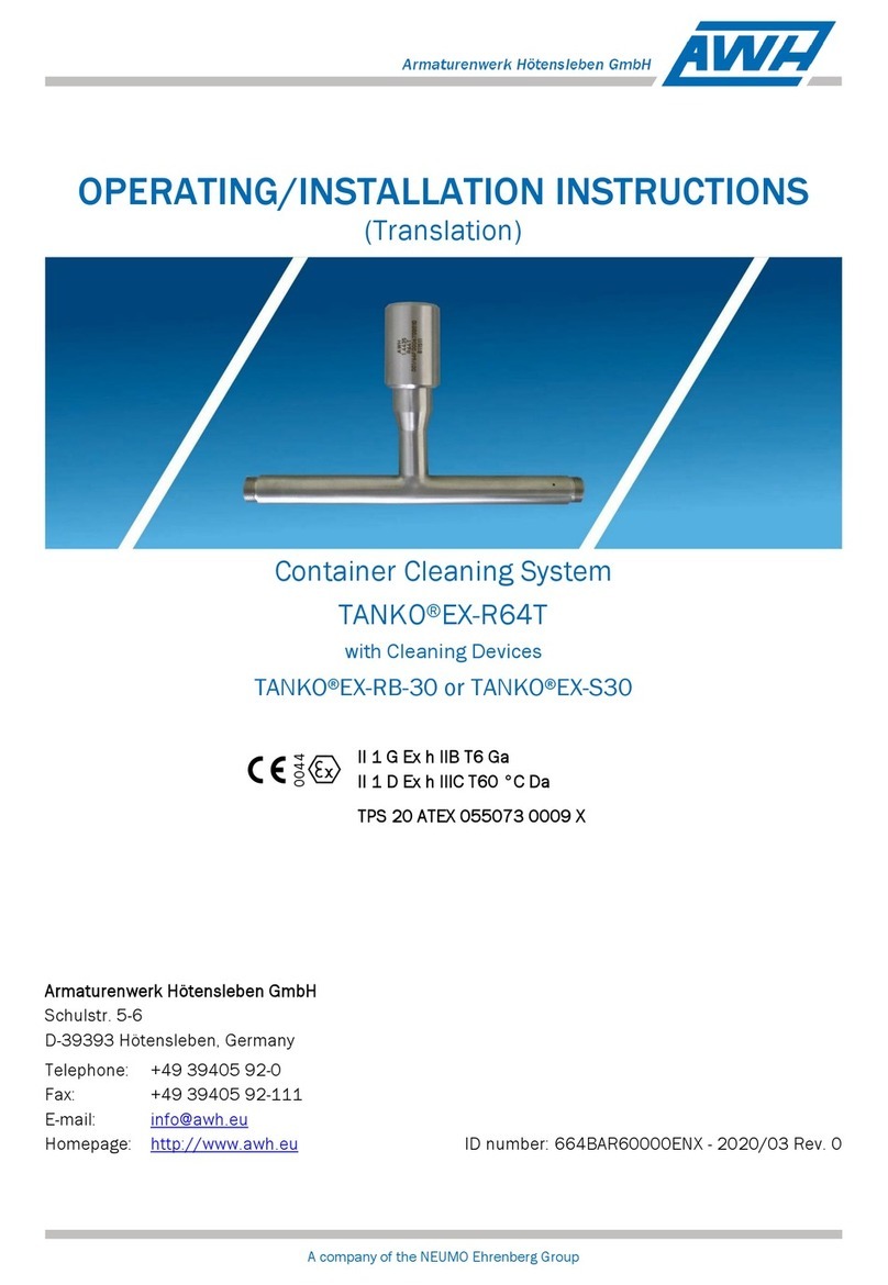 Neumo AWH TANKO EX-R64T Operating & installation instructions