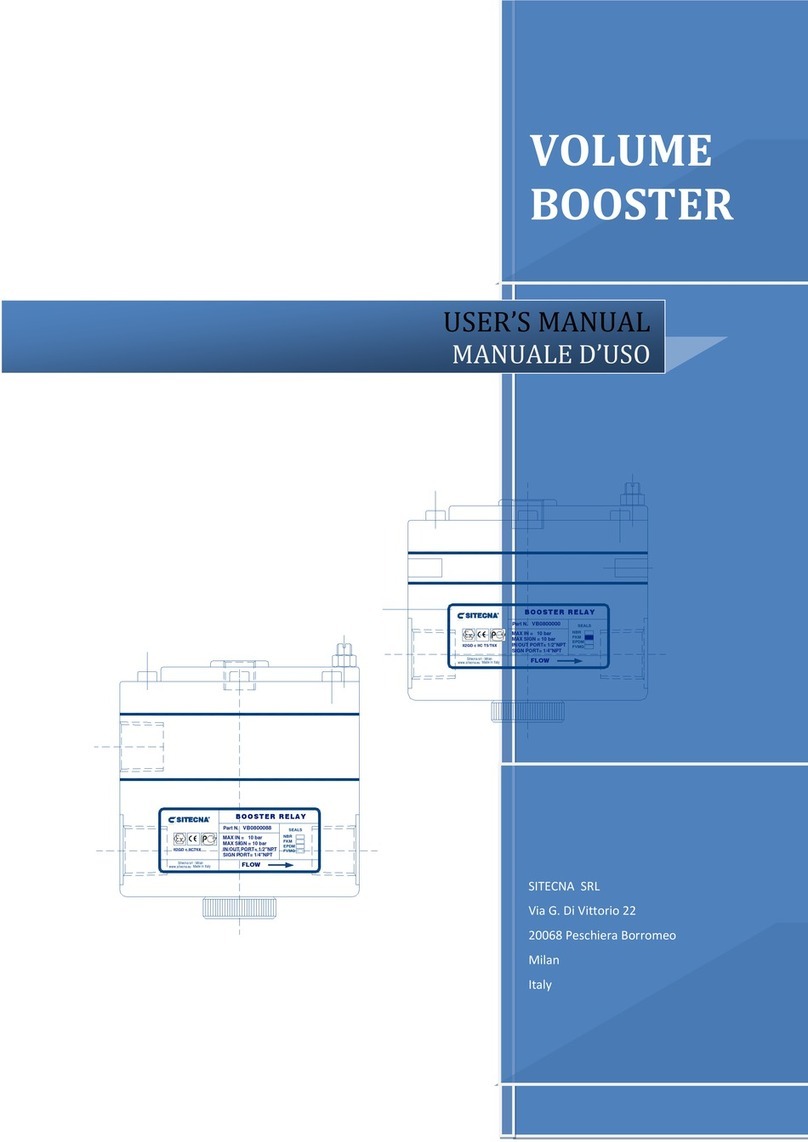 SITECNA VOLUME BOOSTER VB04 user manual