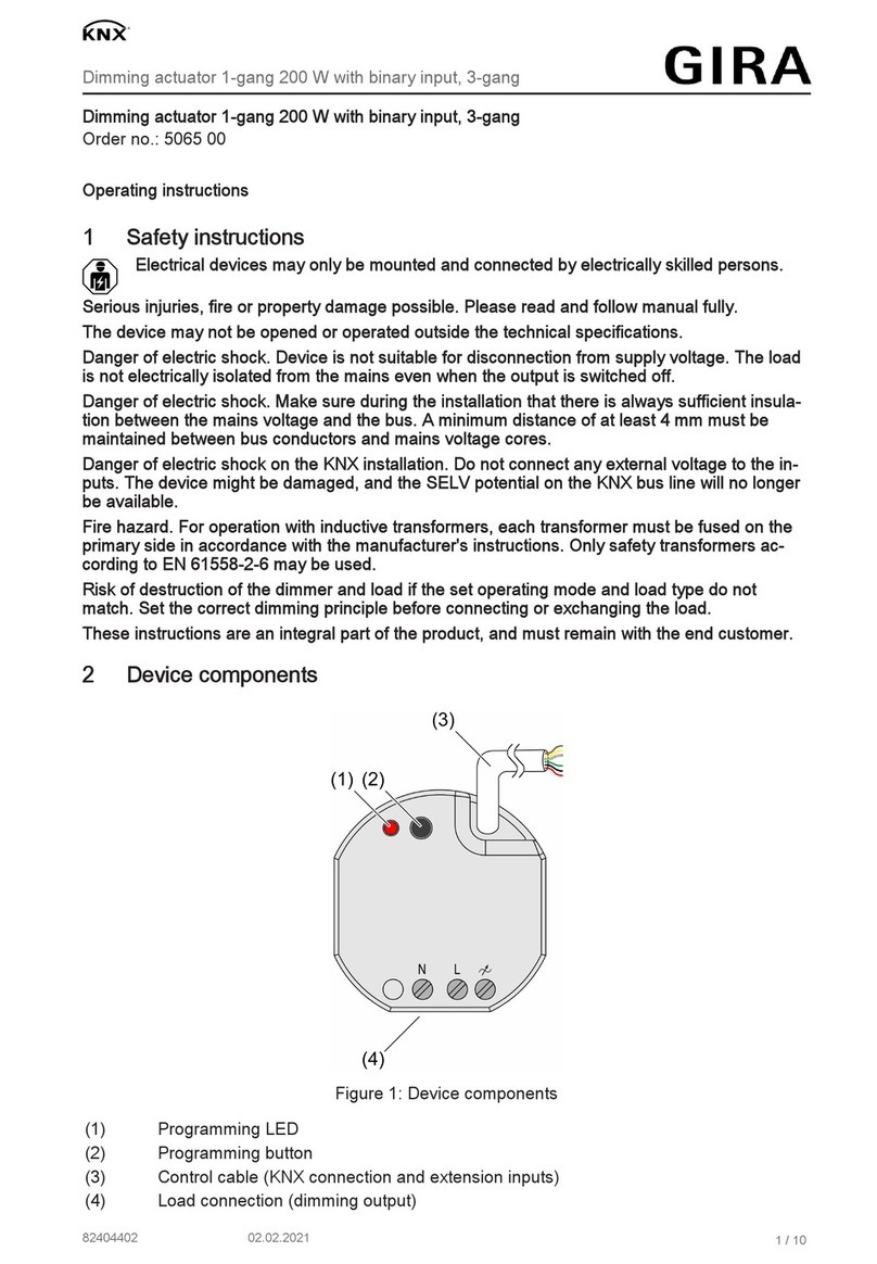 KNX GIRA User manual