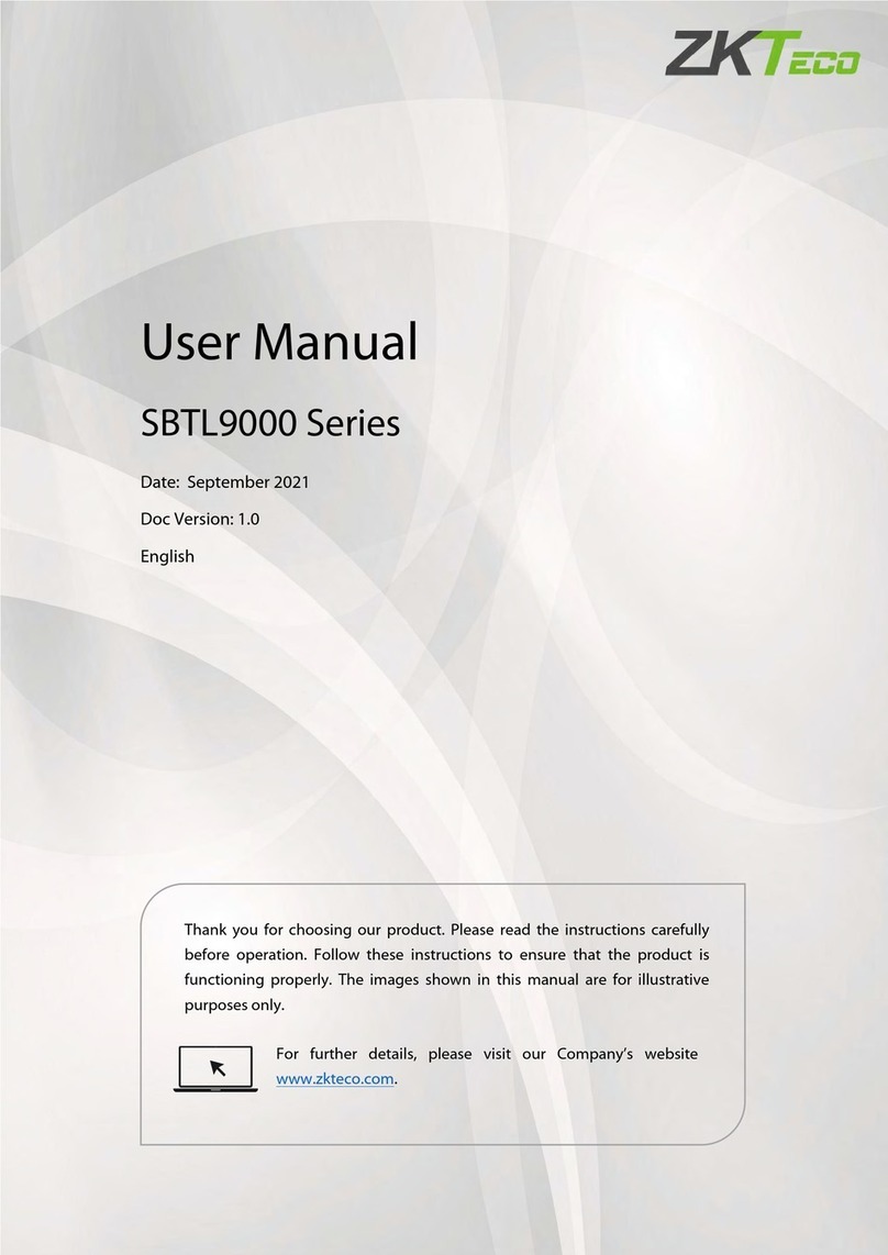 ZKTeco SBTL9000 Series User manual
