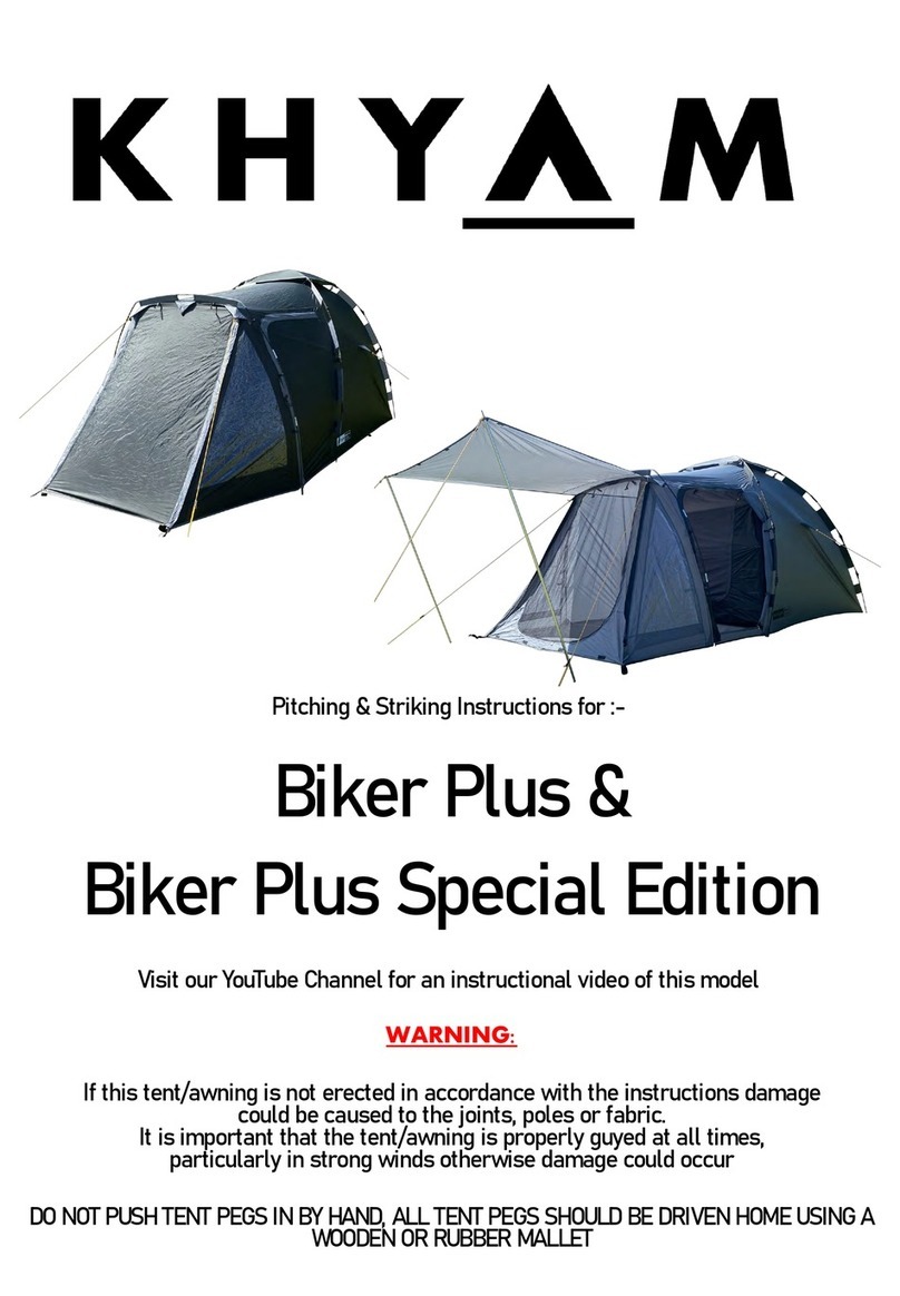 Khyam Biker Plus User manual