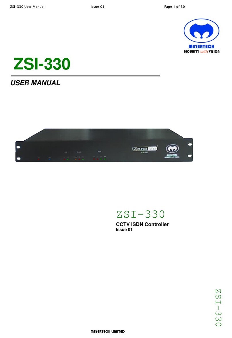 ZoneVu ZSI-330 User manual