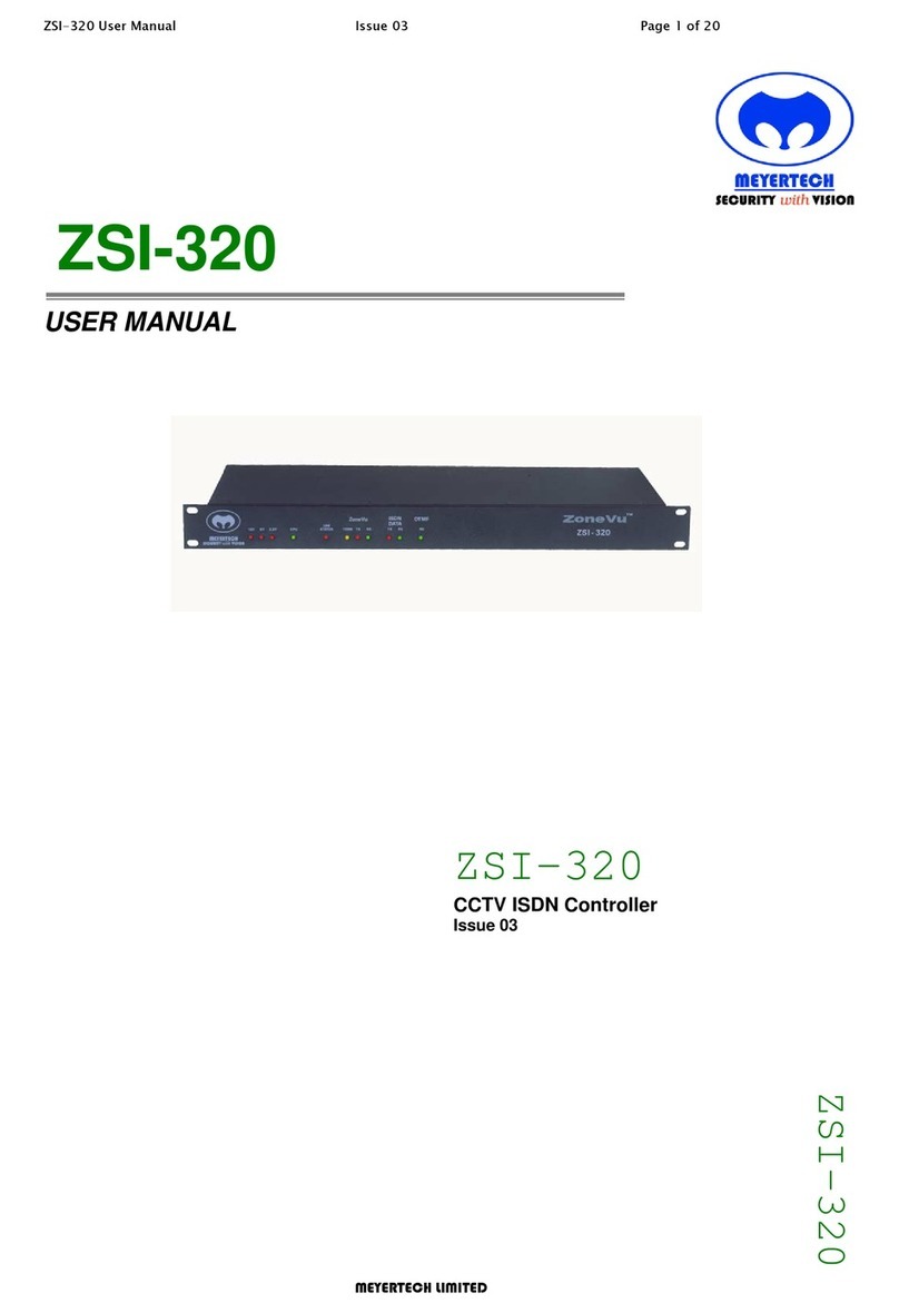ZoneVu ZSI-320 User manual