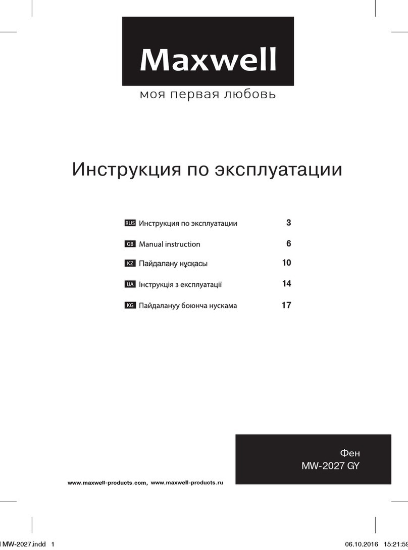 Maxwell MW-2027 GY User manual