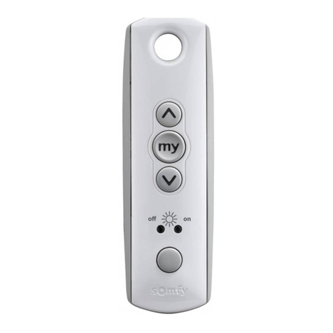 SOMFY Telis 1 Soliris RTS Pure User manual SOMFY Telis 1 Soliris RTS Pure User manual