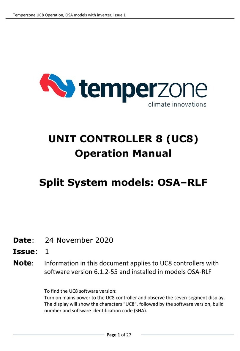 TemperZone UC8 Operation manual
