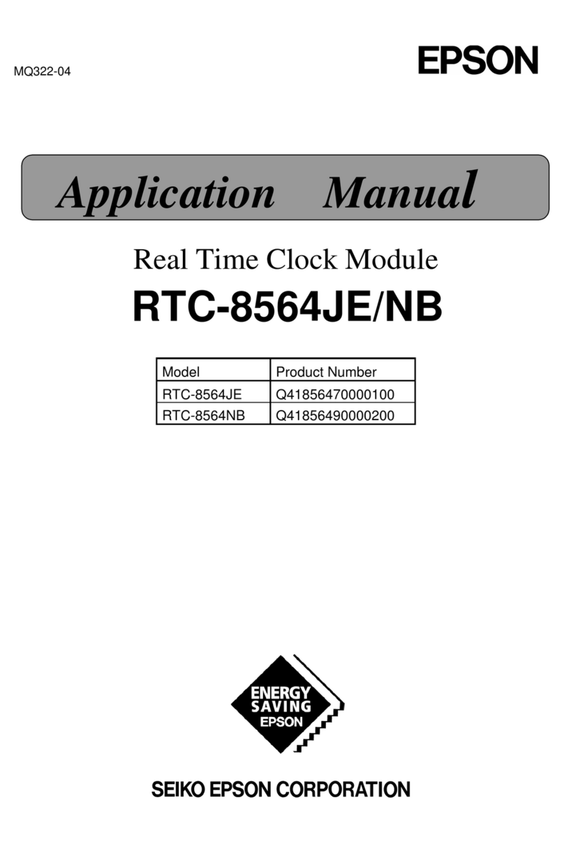 Epson RTC-8564JE Applications manual