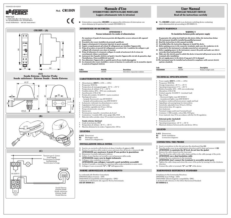 Vemer CR1DIN user manual