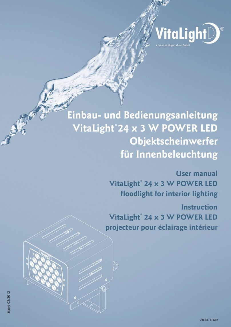 Hugo Lahme VitaLight 24 x 3 W POWER LED User manual