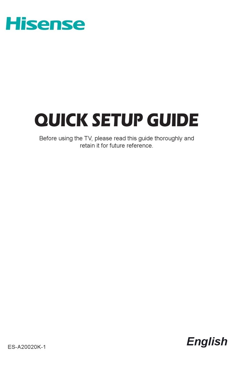 Hisense ES-A20020K-1 Quick setup guide