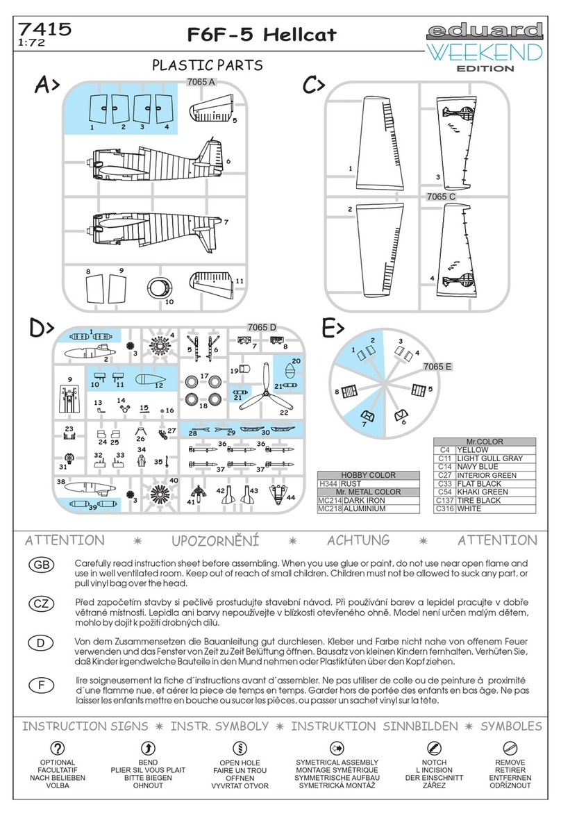 Eduard WEEKEND F6F-5 Hellcat manual